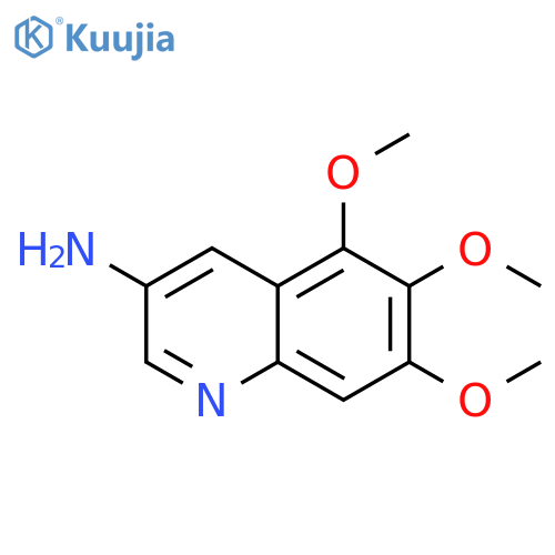 3-Quinolinamine, 5,6,7-trimethoxy- structure