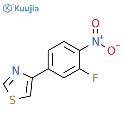 Thiazole, 4-(3-fluoro-4-nitrophenyl)- structure