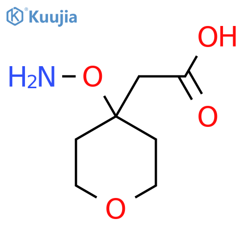 2-[4-(Aminooxy)oxan-4-yl]acetic acid structure