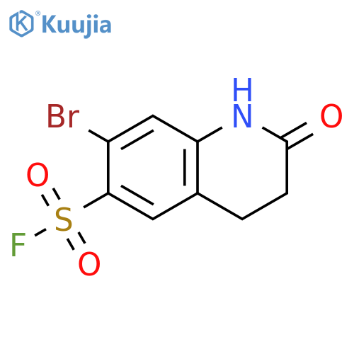 7-Bromo-2-oxo-3,4-dihydro-1H-quinoline-6-sulfonyl fluoride structure