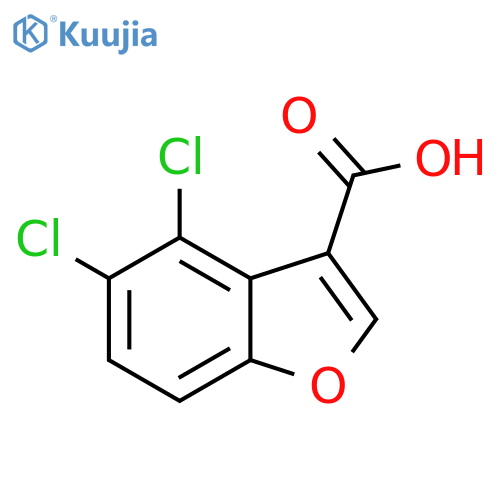 3-Benzofurancarboxylic acid, 4,5-dichloro- structure