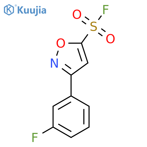 3-(3-Fluorophenyl)-1,2-oxazole-5-sulfonyl fluoride structure