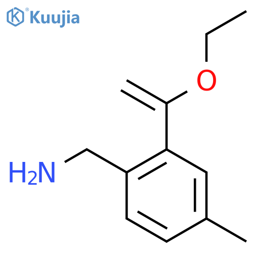 [2-(1-Ethoxyethenyl)-4-methylphenyl]methanamine structure