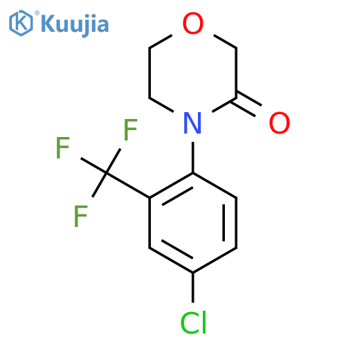 4-4-chloro-2-(trifluoromethyl)phenylmorpholin-3-one structure