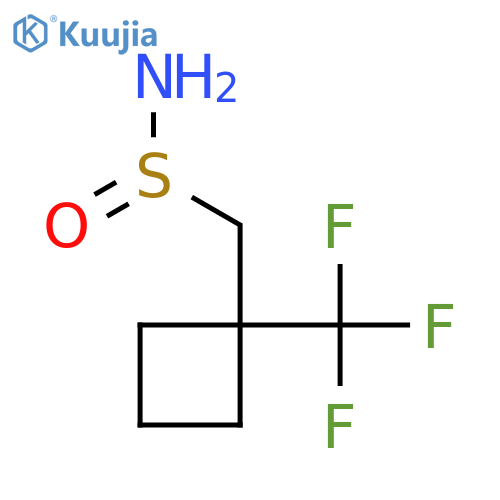 [1-(Trifluoromethyl)cyclobutyl]methanesulfinamide structure