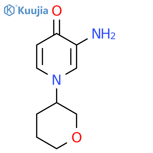 3-amino-1-(oxan-3-yl)-1,4-dihydropyridin-4-one structure