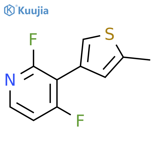 Pyridine, 2,4-difluoro-3-(5-methyl-3-thienyl)- structure