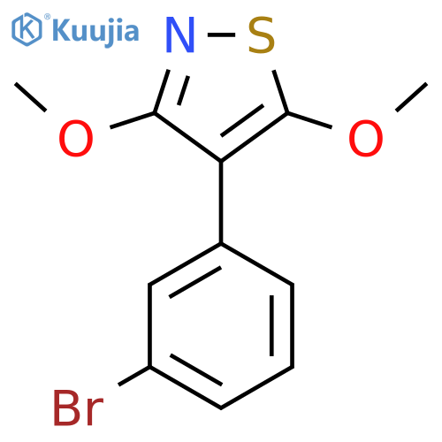 4-(3-Bromophenyl)-3,5-dimethoxy-1,2-thiazole structure