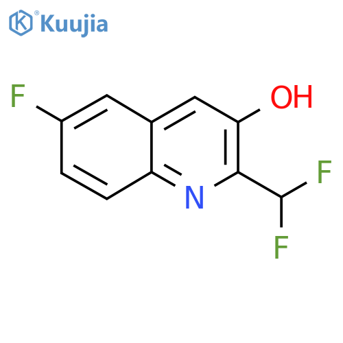 2-(Difluoromethyl)-6-fluoroquinolin-3-ol structure