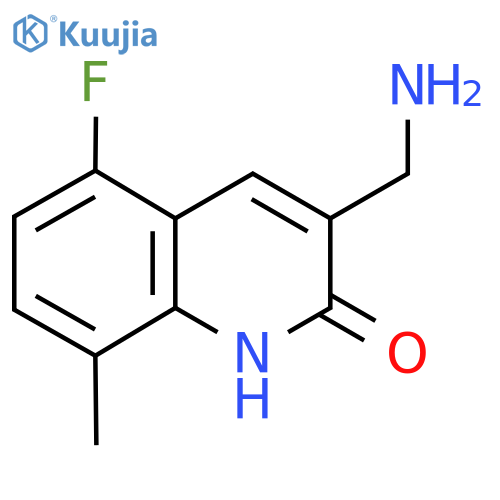 3-(Aminomethyl)-5-fluoro-8-methylquinolin-2-ol structure