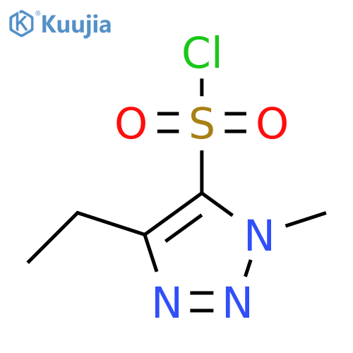 1H-1,2,3-Triazole-5-sulfonyl chloride, 4-ethyl-1-methyl- structure