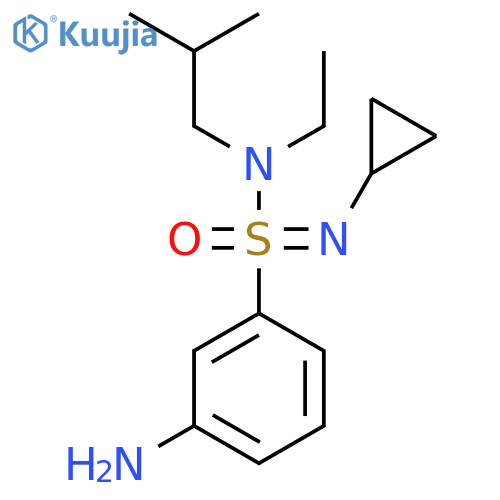 3-amino-N-cyclopropyl-N-ethyl-N-(2-methylpropyl)benzene-1-sulfonoimidamide structure