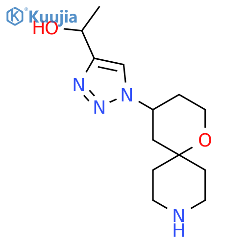 1-(1-{1-oxa-9-azaspiro5.5undecan-4-yl}-1H-1,2,3-triazol-4-yl)ethan-1-ol structure
