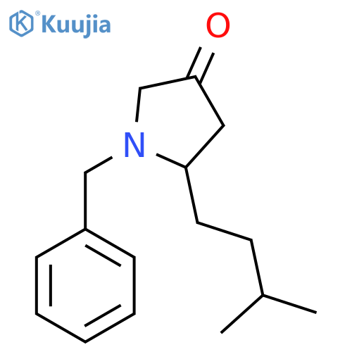 1-Benzyl-5-(3-methylbutyl)pyrrolidin-3-one structure