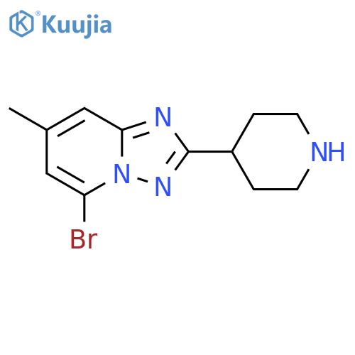 4-{5-bromo-7-methyl-1,2,4triazolo1,5-apyridin-2-yl}piperidine structure