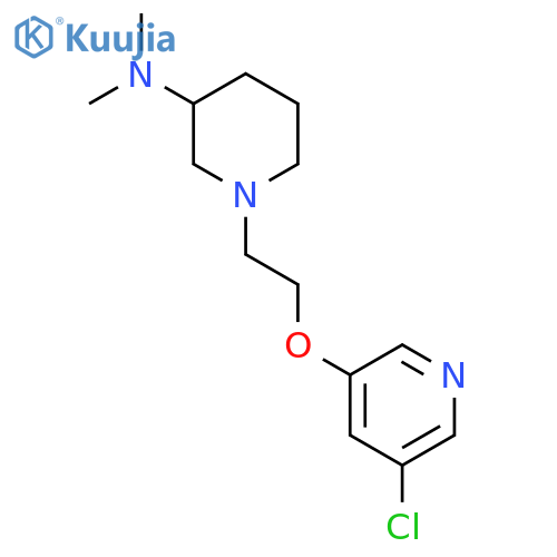 1-{2-[(5-chloropyridin-3-yl)oxy]ethyl}-N,N-dimethylpiperidin-3-amine structure