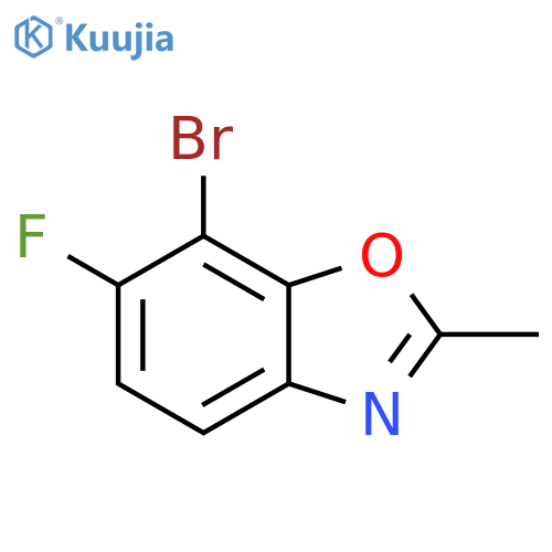 Benzoxazole, 7-bromo-6-fluoro-2-methyl- structure