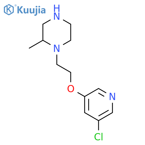 1-{2-[(5-Chloropyridin-3-yl)oxy]ethyl}-2-methylpiperazine structure
