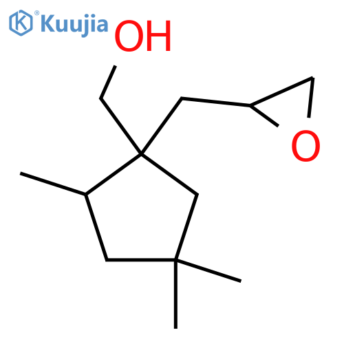 {2,4,4-Trimethyl-1-[(oxiran-2-yl)methyl]cyclopentyl}methanol structure