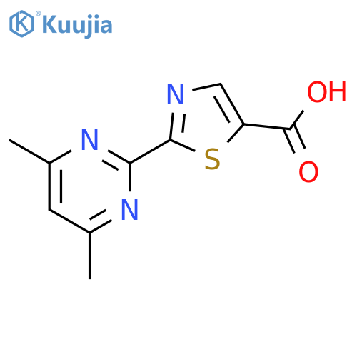 5-Thiazolecarboxylic acid, 2-(4,6-dimethyl-2-pyrimidinyl)- structure