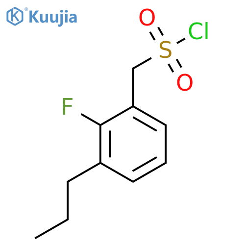 (2-Fluoro-3-propylphenyl)methanesulfonyl chloride structure