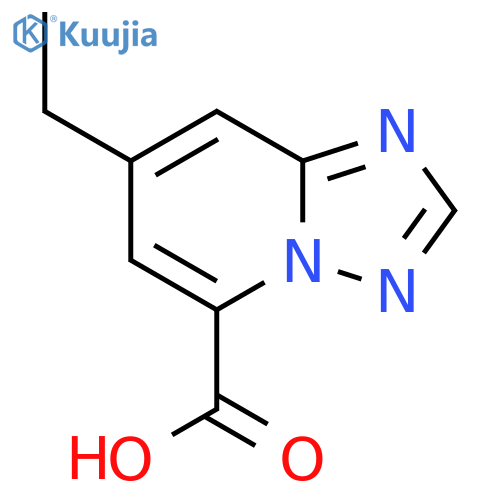 7-ethyl-1,2,4triazolo1,5-apyridine-5-carboxylic acid structure
