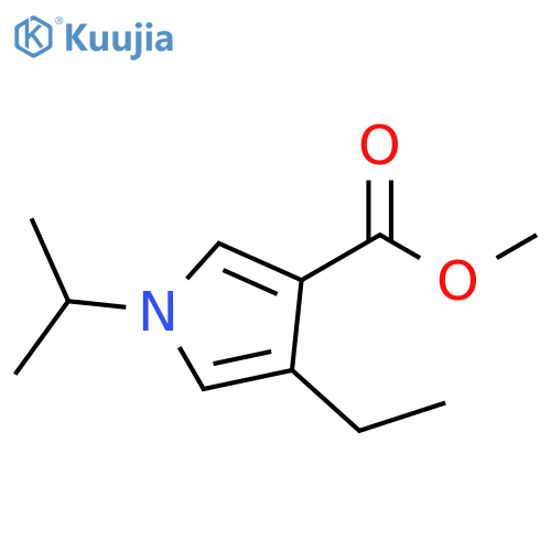 1H-Pyrrole-3-carboxylic acid, 4-ethyl-1-(1-methylethyl)-, methyl ester structure