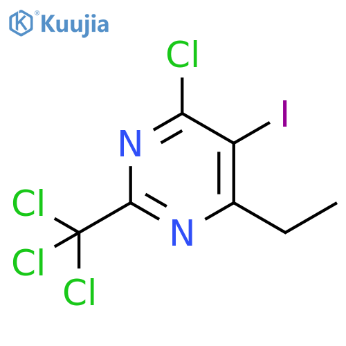 Pyrimidine, 4-chloro-6-ethyl-5-iodo-2-(trichloromethyl)- structure