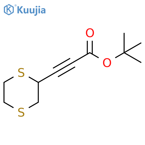 2-Propynoic acid, 3-(1,4-dithian-2-yl)-, 1,1-dimethylethyl ester structure