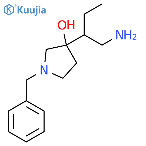 3-(1-Aminobutan-2-yl)-1-benzylpyrrolidin-3-ol structure
