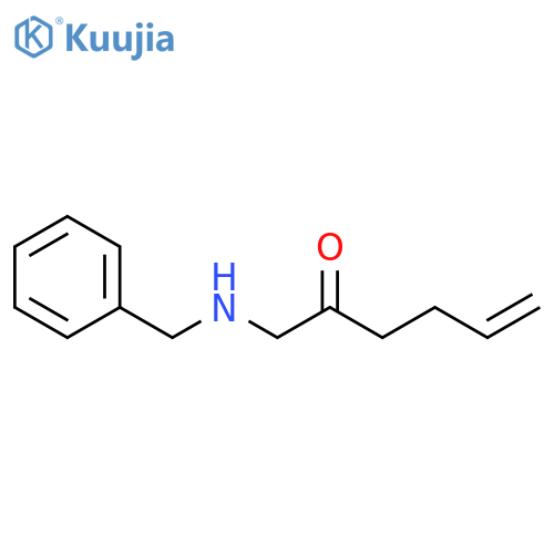5-Hexen-2-one, 1-[(phenylmethyl)amino]- structure