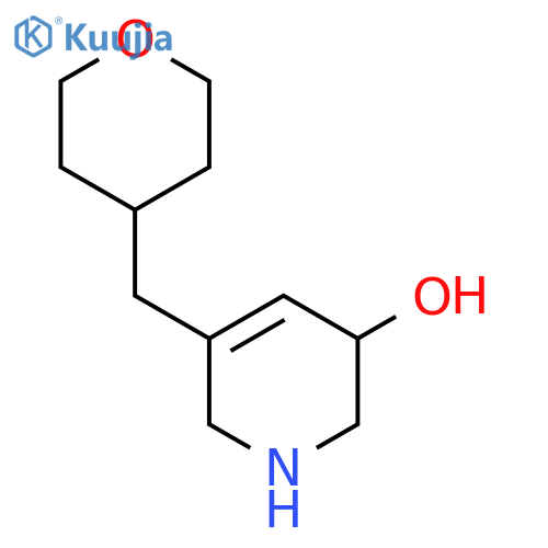 5-[(Oxan-4-yl)methyl]-1,2,3,6-tetrahydropyridin-3-ol structure