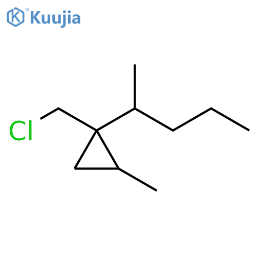 Cyclopropane, 1-(chloromethyl)-2-methyl-1-(1-methylbutyl)- structure