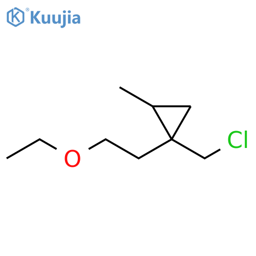 Cyclopropane, 1-(chloromethyl)-1-(2-ethoxyethyl)-2-methyl- structure
