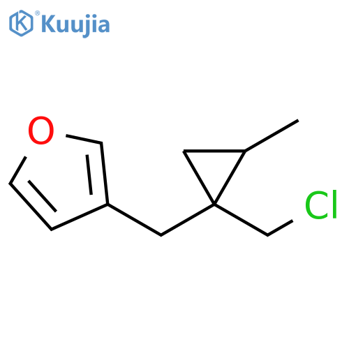 Furan, 3-[[1-(chloromethyl)-2-methylcyclopropyl]methyl]- structure