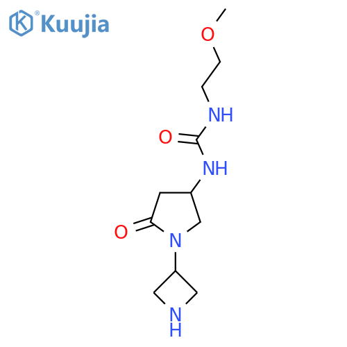 1-1-(azetidin-3-yl)-5-oxopyrrolidin-3-yl-3-(2-methoxyethyl)urea structure