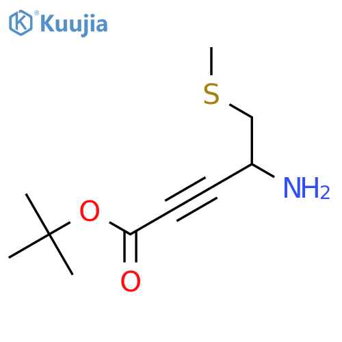 Tert-butyl 4-amino-5-(methylsulfanyl)pent-2-ynoate structure