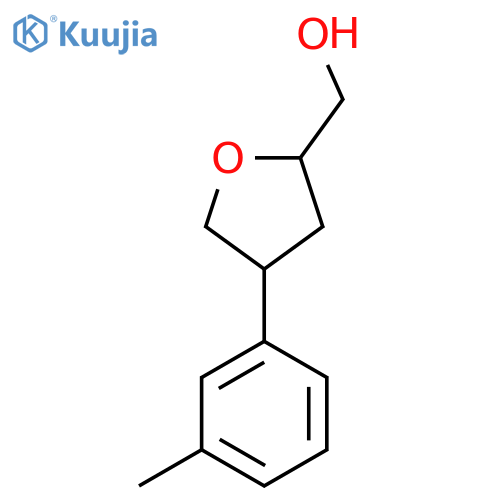 [4-(3-Methylphenyl)oxolan-2-yl]methanol structure