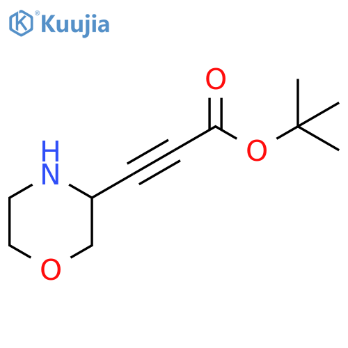 2-Propynoic acid, 3-(3-morpholinyl)-, 1,1-dimethylethyl ester structure