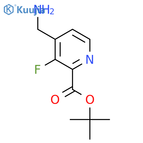 Tert-butyl 4-(aminomethyl)-3-fluoropyridine-2-carboxylate structure