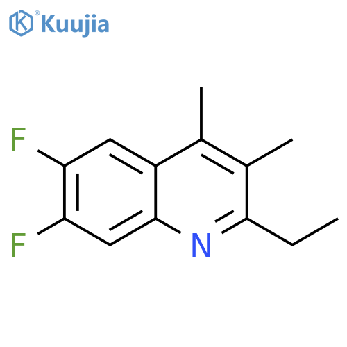 Quinoline, 2-ethyl-6,7-difluoro-3,4-dimethyl- structure