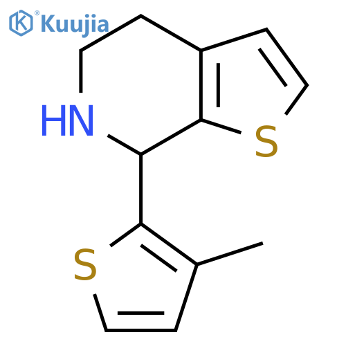7-(3-methylthiophen-2-yl)-4H,5H,6H,7H-thieno2,3-cpyridine structure