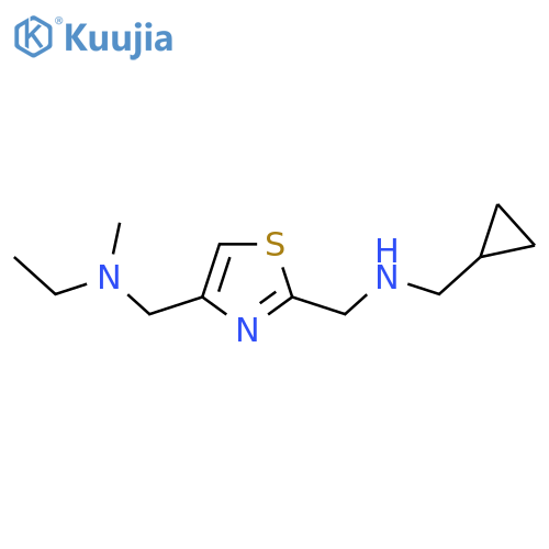 (Cyclopropylmethyl)[(4-{[ethyl(methyl)amino]methyl}-1,3-thiazol-2-yl)methyl]amine structure