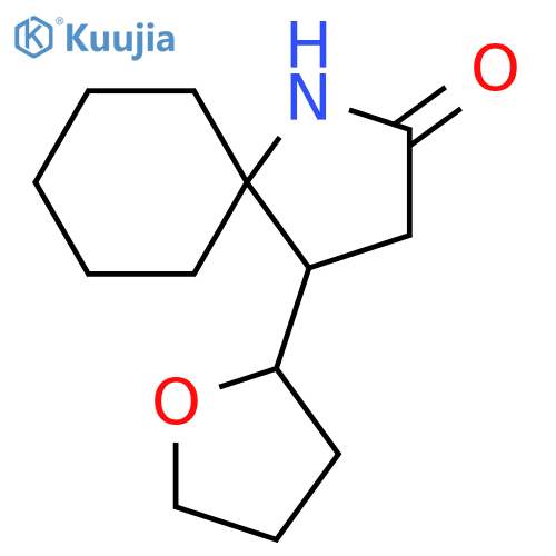 1-Azaspiro[4.5]decan-2-one, 4-(tetrahydro-2-furanyl)- structure