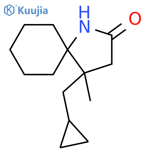 1-Azaspiro[4.5]decan-2-one, 4-(cyclopropylmethyl)-4-methyl- structure
