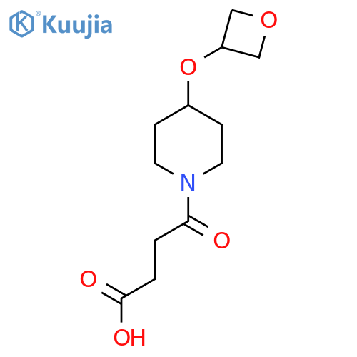 4-4-(oxetan-3-yloxy)piperidin-1-yl-4-oxobutanoic acid structure