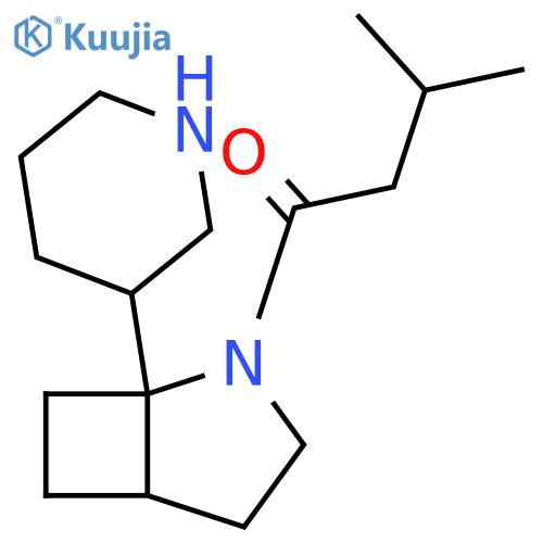 1-Butanone, 3-methyl-1-[1-(3-piperidinyl)-2-azabicyclo[3.2.0]hept-2-yl]- structure