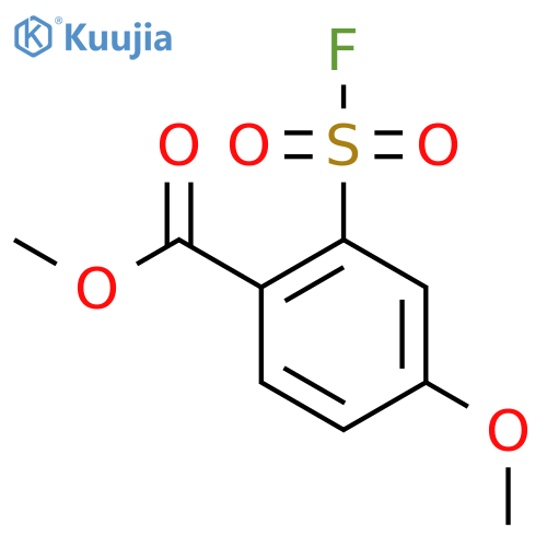 Methyl 2-(fluorosulfonyl)-4-methoxybenzoate structure