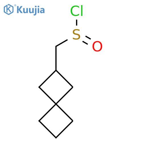 {Spiro[3.3]heptan-2-yl}methanesulfinyl chloride structure