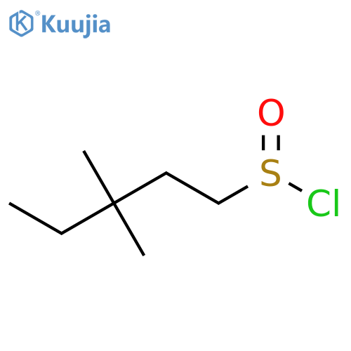 3,3-Dimethylpentane-1-sulfinyl chloride structure